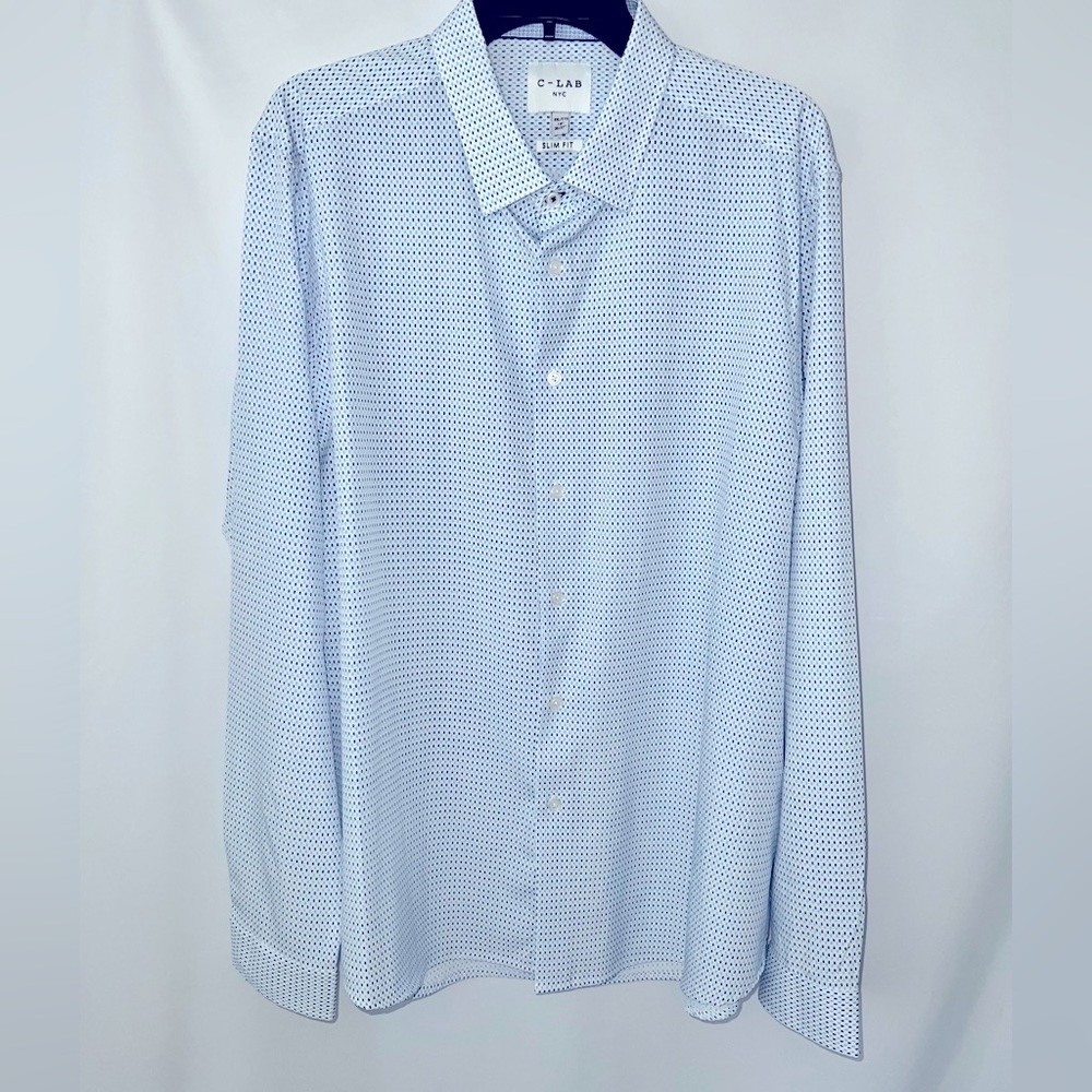 C-LAB Men’s Button Down Dress shirt XXL Slim Fit